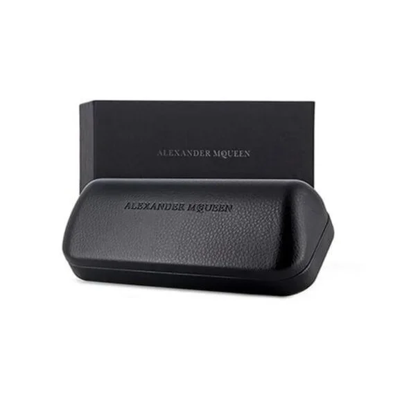New AuthenticALEXANDER MCQUEEN Black Square AM0384O 001 Glasses Women